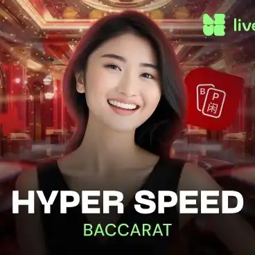 Enjoy Hyper Speed Baccarat by Evolution – logo hosted on kyngscasino.be