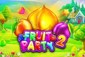 Fruit Party 2 online game logo by Pragmatic Play on kyngscasino.be
