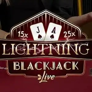 Lightning Blackjack by Evolution, showcased at kyngscasino.be – game logo