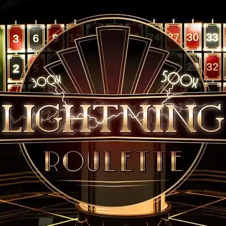 Lightning Roulette slot logo by Evolution at Kyngs Casino